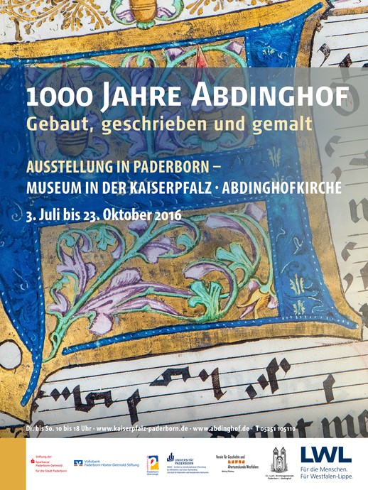 Plakat "1000 Jahre Abdinghof" (vergrößerte Bildansicht wird geöffnet)