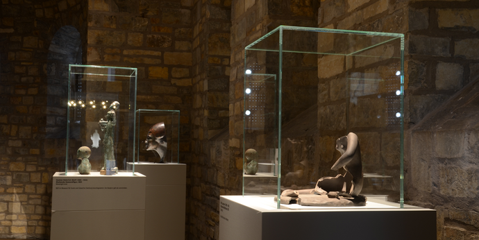 Blick in die Ausstellung "Der Berliner Skulpturenfund".