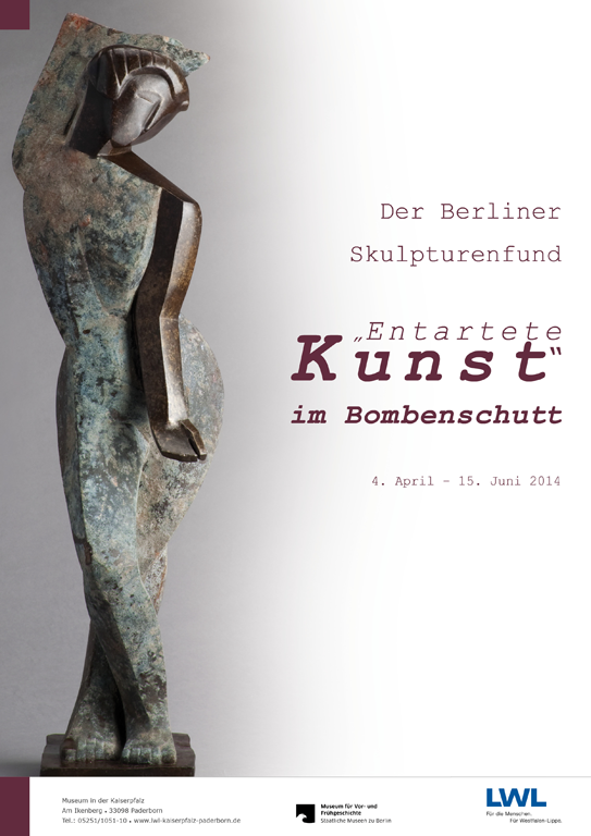 Plakat der Ausstellung "Der Berliner Skulpturenfund"