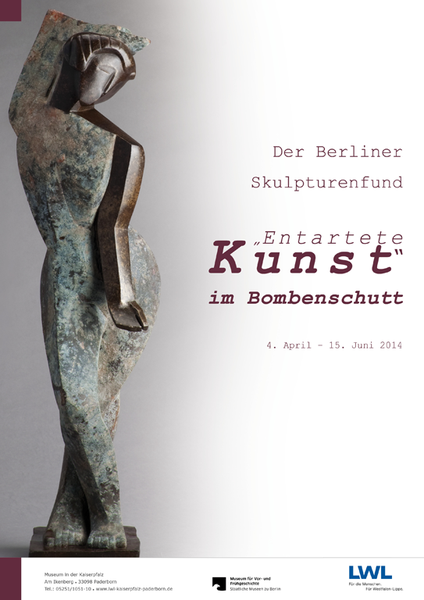 Plakat der Ausstellung "Der Berliner Skulpturenfund"