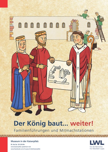 Plakat der Ausstellung "Der König baut… weiter!"