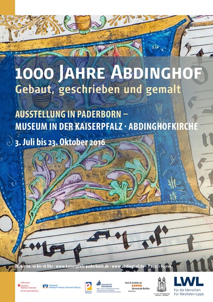 Plakat zur Ausstellung "1000 Jahre Abdinghof".