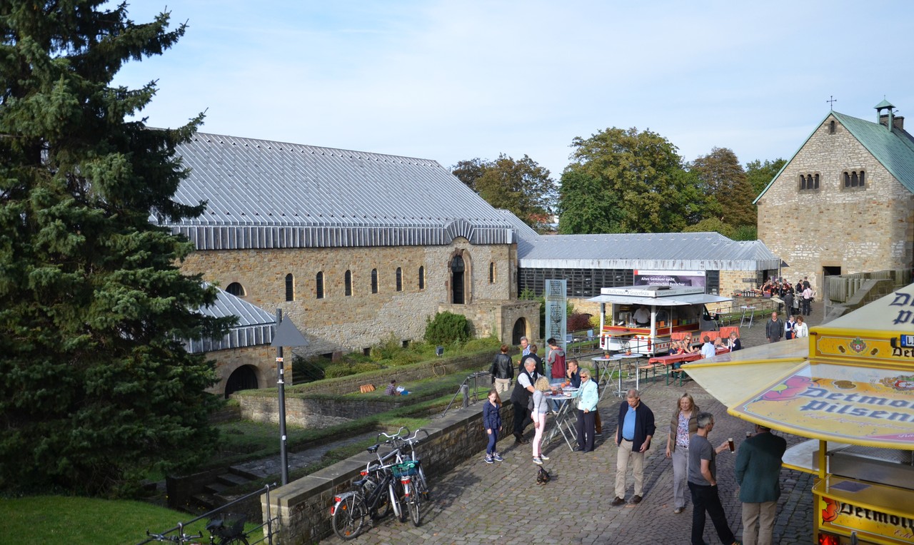 Die Pfalz als Festgelände. Foto: LWL/Burgemeister
