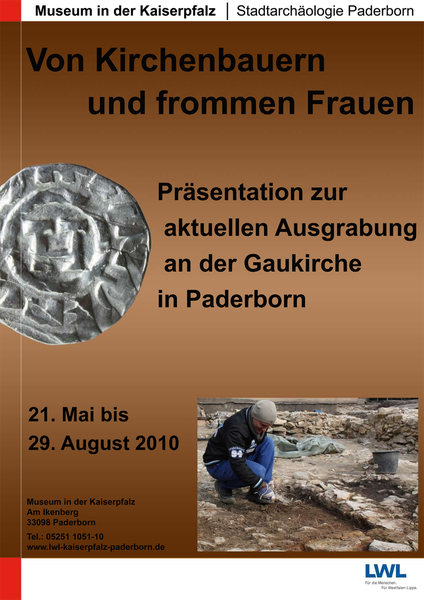Plakat zur Ausstellung "Von Kirchenbauern und frommen Frauen"