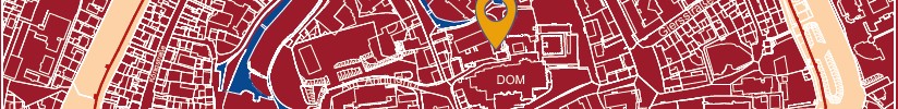 Stadtplan von Paderborn. Markiert sind die fünf historischen Tore und interessante Stationen im Stadtrundgang (Grafik: LWL/Heilmann)