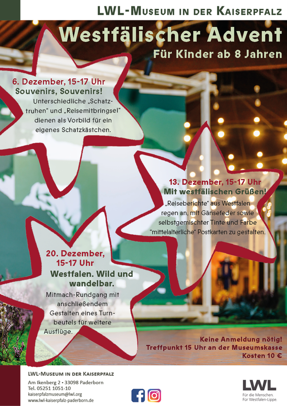 Plakat zum Adventsprogramm