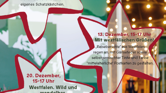 Veranstaltungsankündigung mit Blick in die Sonderausstellung (LWL)