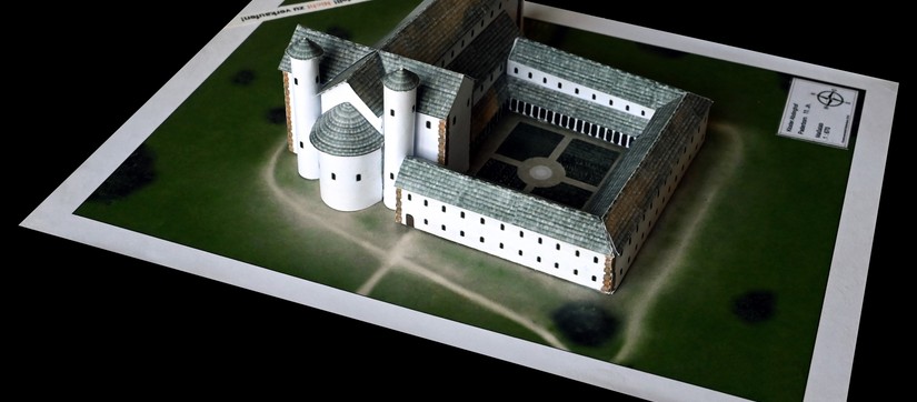 Modell der Kaiserpfalz im 11. Jahrhundert