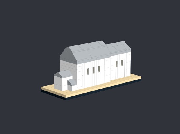 3D-Animation eines Modells der Salvatorkirche aus Klemmbausteinen (LWL/Mühlenbein)