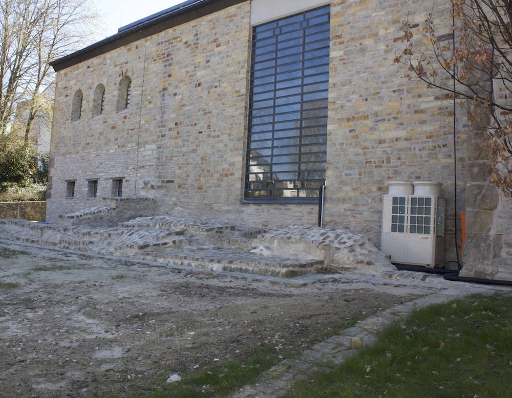 Ein Teil der Klimaanlage auf der Nordseite des Pfalzgebäudes. (Foto: LWL)