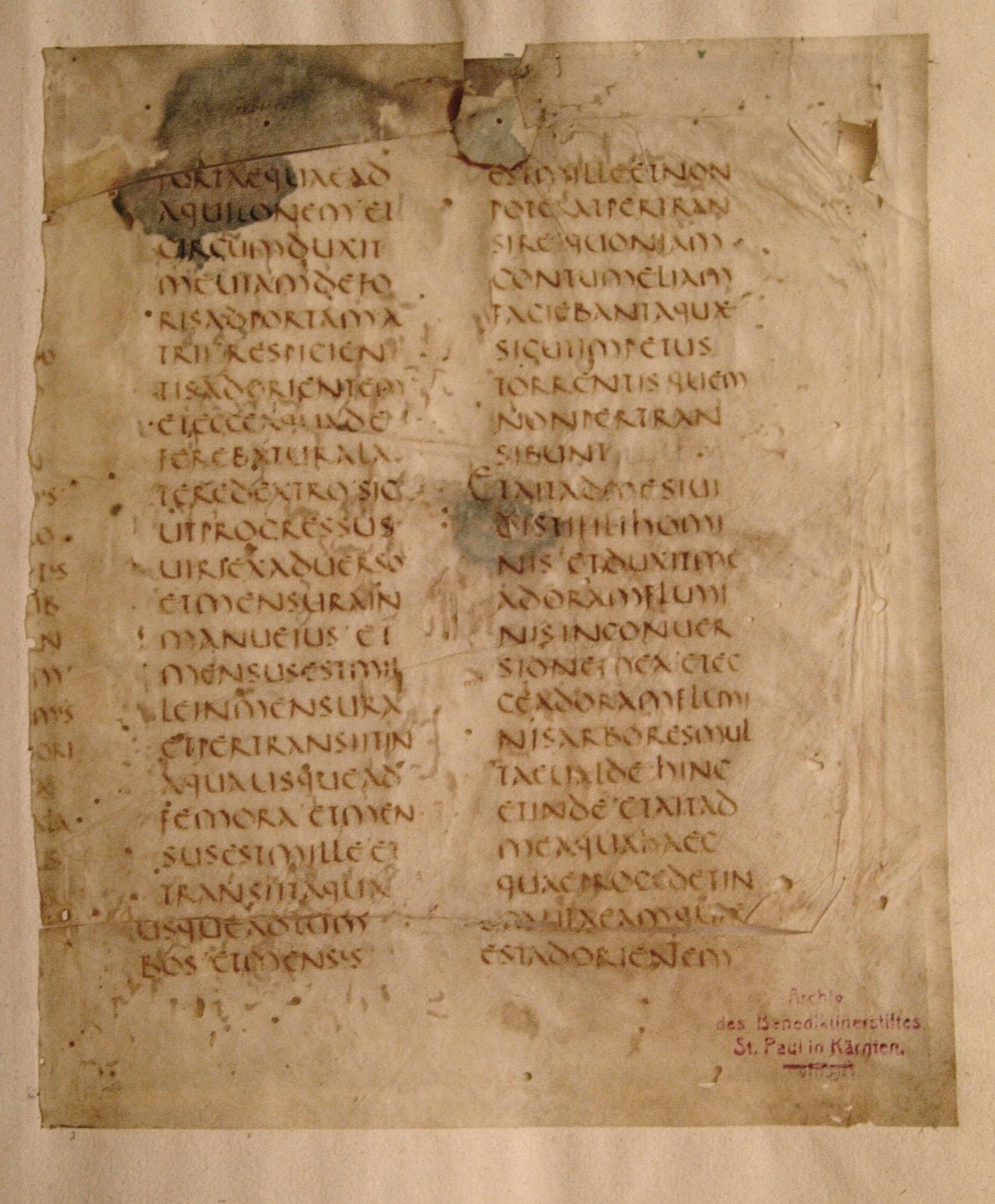 Eine mittelalterliche Handschrift aus dem 5. Jahrhundert.